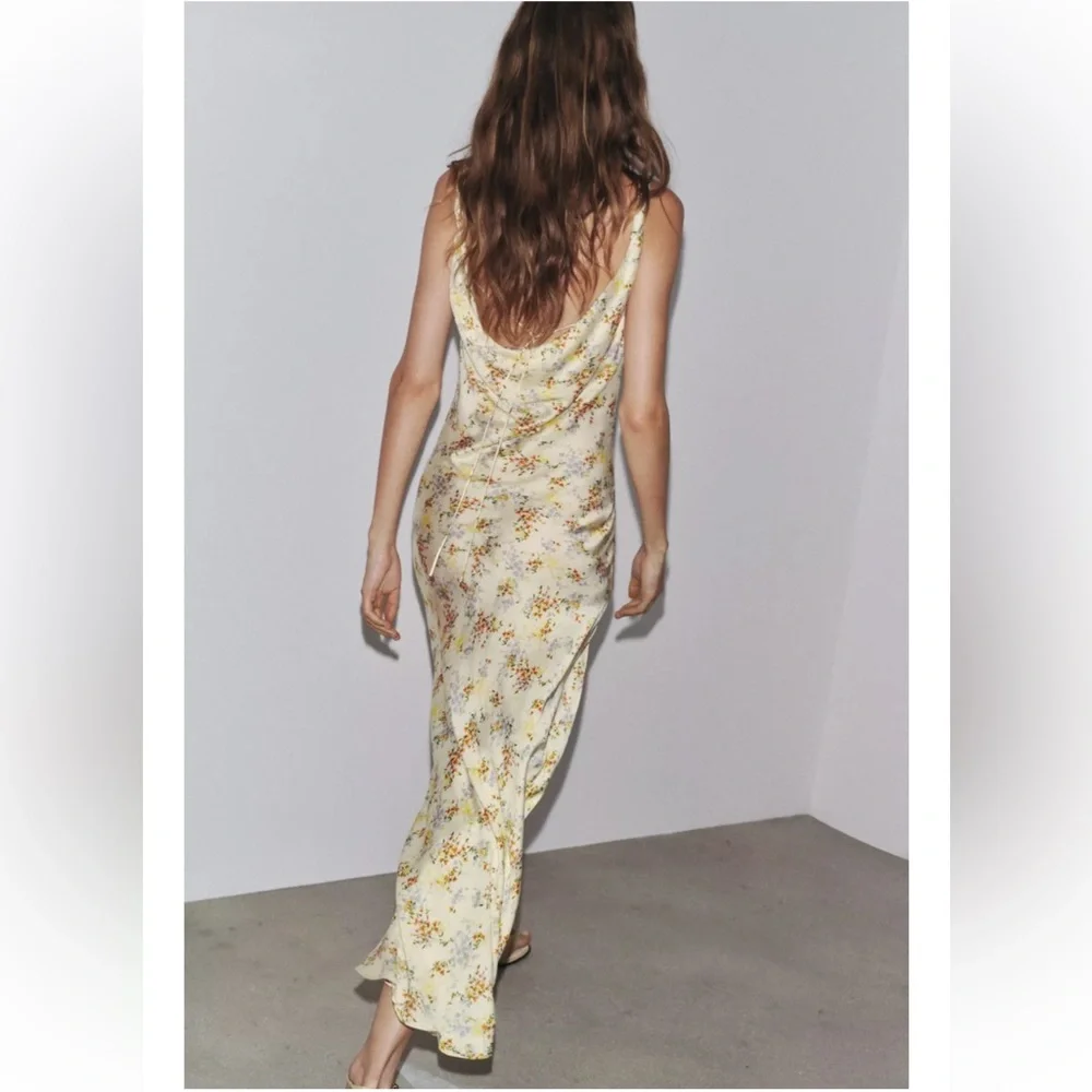 ZW COLLECTION PRINTED SATIN DRESS - Picture 2 of 5